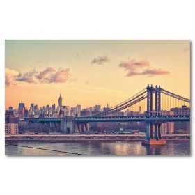 Αφίσα (Νέα Υόρκη, αξιοθέατα, θέα, πόλη, αρχιτεκτονική, κτίρια, Νέα Υόρκη, γέφυρα, ουρανός)